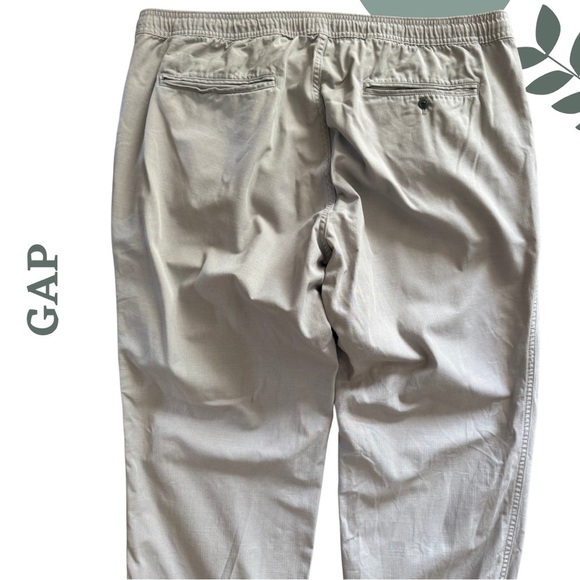 🛍️3/$40 GAP Men’s Cotton Jogger Pants Light Grey - Size XL - Picture 4 of 6